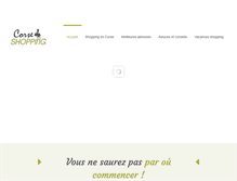 Tablet Screenshot of corse-shopping.fr